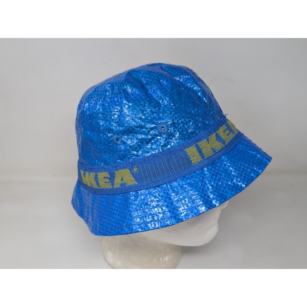 IKEA Knorva‎ Lined Bucket Hat Novelty Fun Unisex Adults One Size Blue